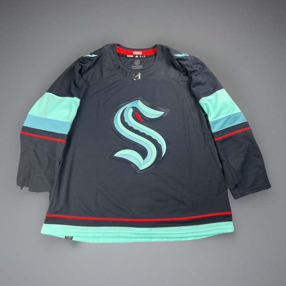 Seattle Kraken Adidas Authentic Home NHL Primegreen Jersey Navy Blue Size 56 NWT